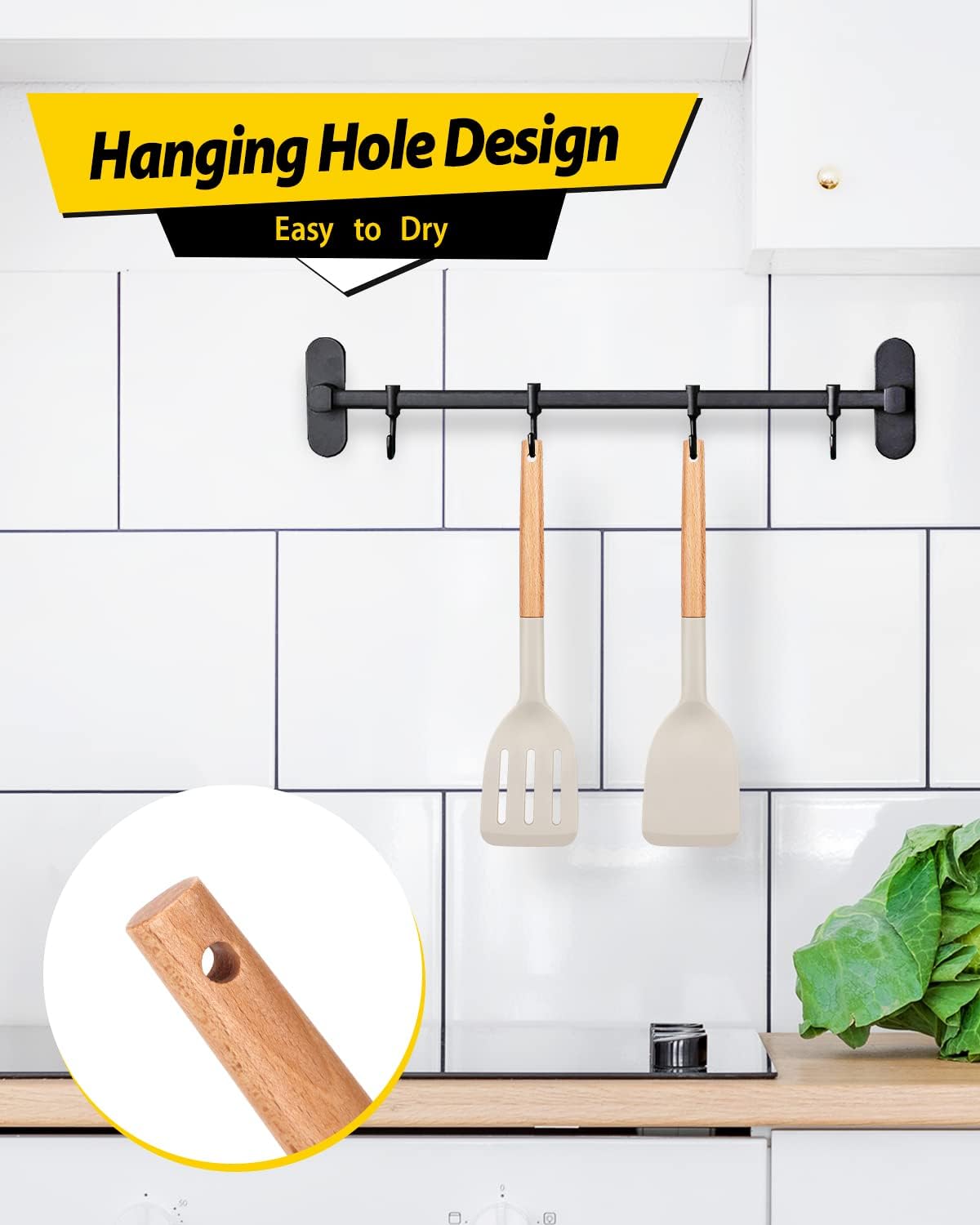 2-Pack Short-Handle Silicone Spatulas