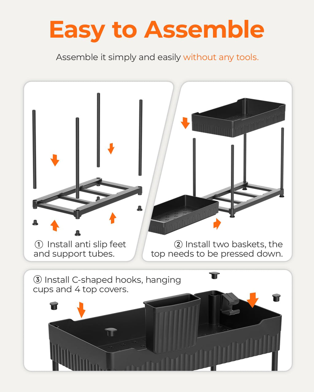 Two-Tier Pull-Out Under-Sink Organizer image 7