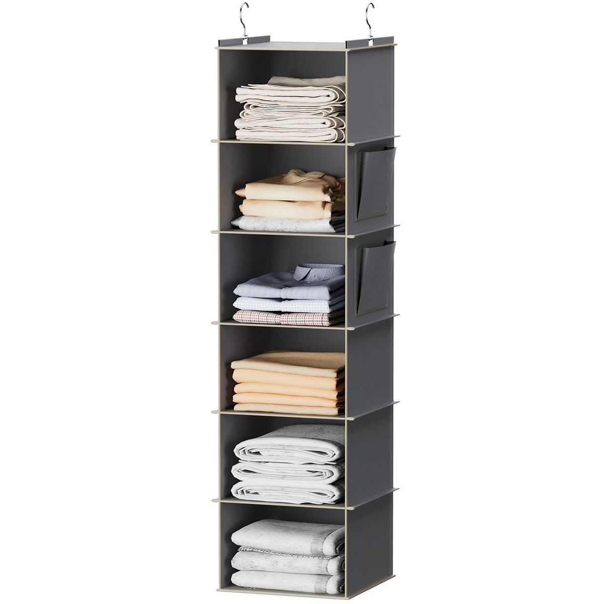 Six-Shelf Hanging Closet Organizer