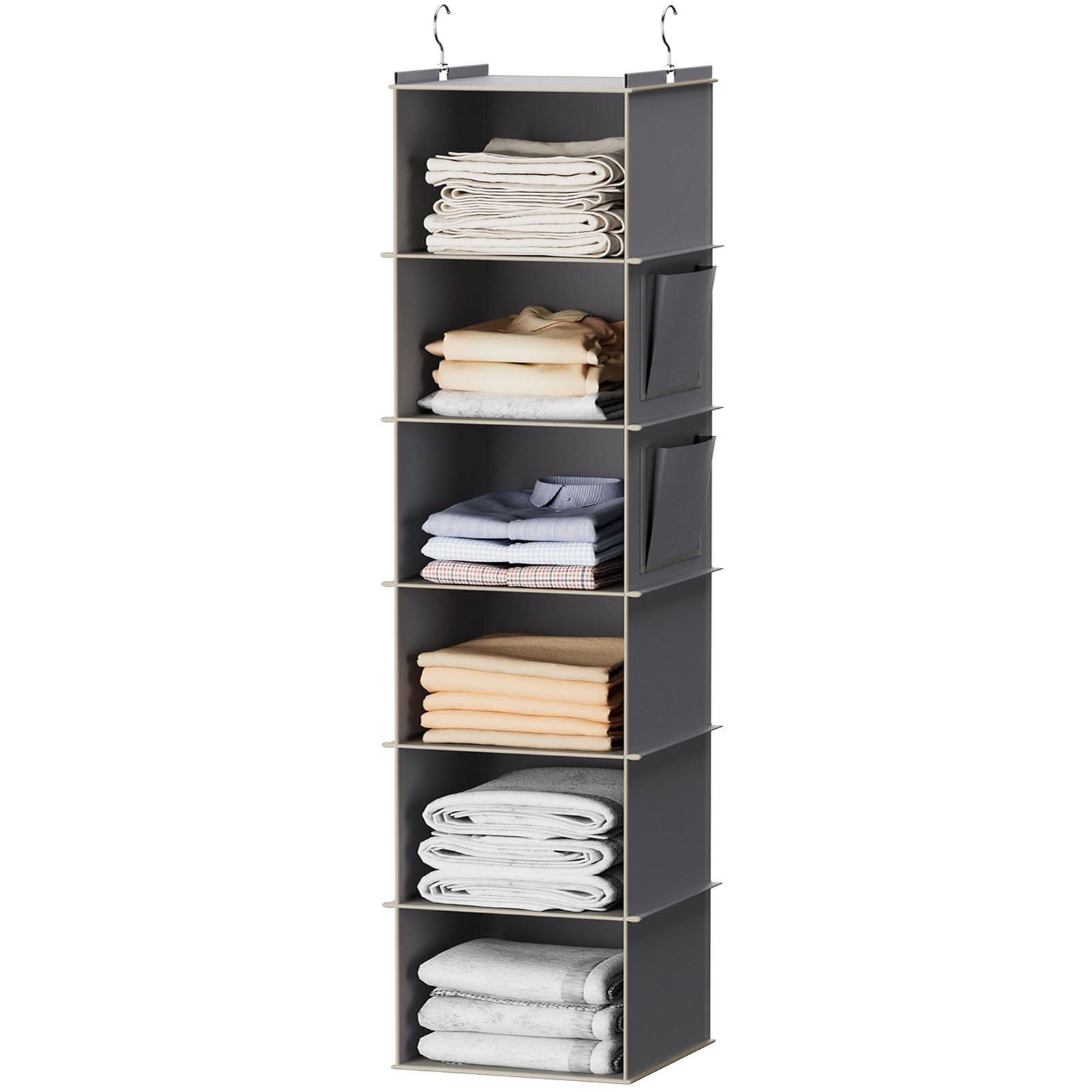 Six-Shelf Hanging Closet Organizer