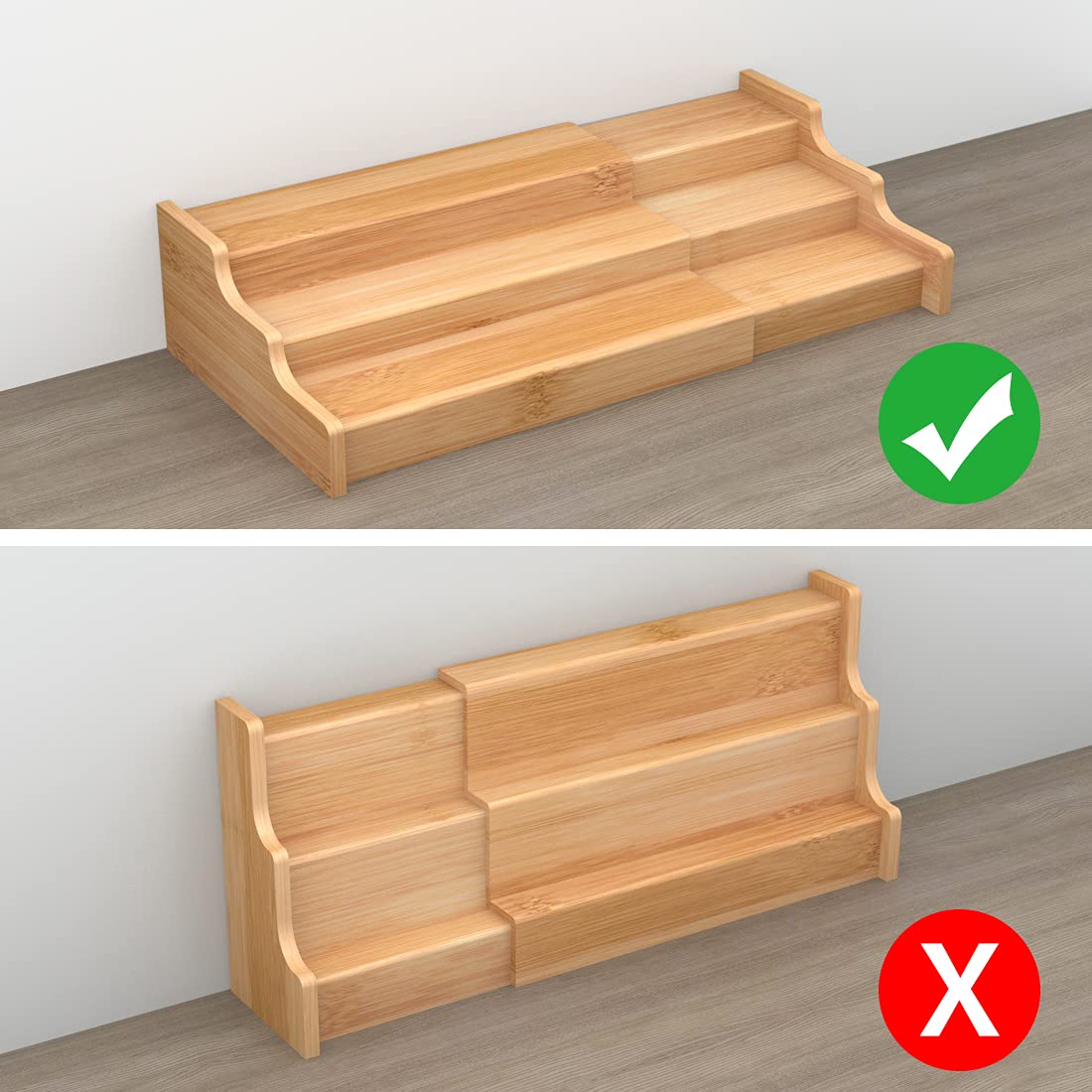Expandable Bamboo Spice Shelf image 2