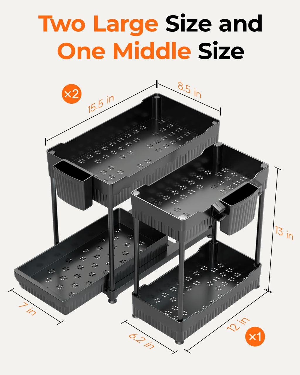 Two-Tier Pull-Out Under-Sink Organizer image 3