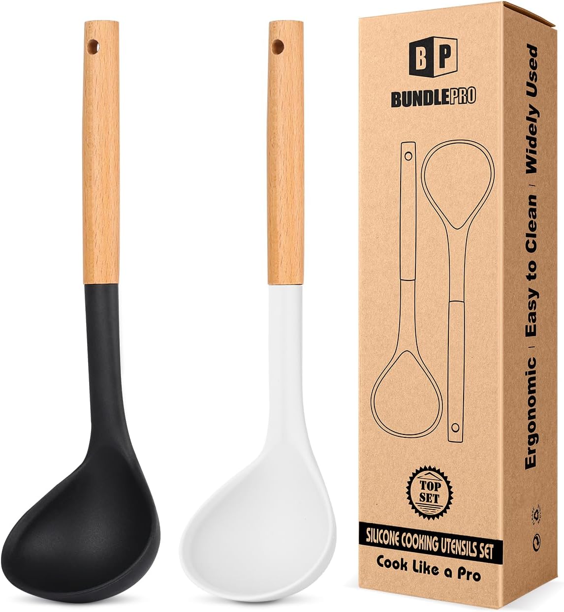 2-Pack Silicone Soup Ladles
