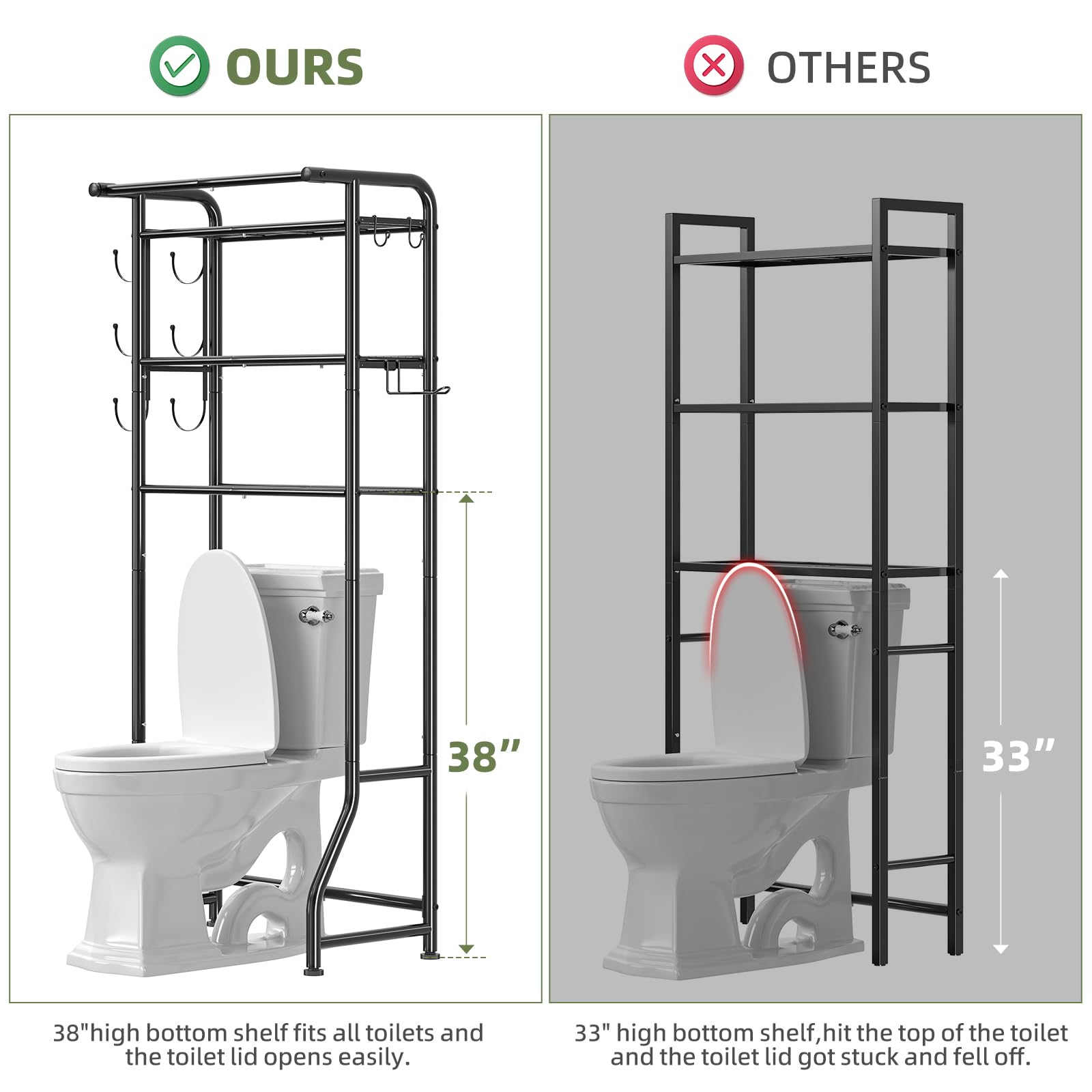 Over-Toilet Storage Shelf - Style 3 image 2