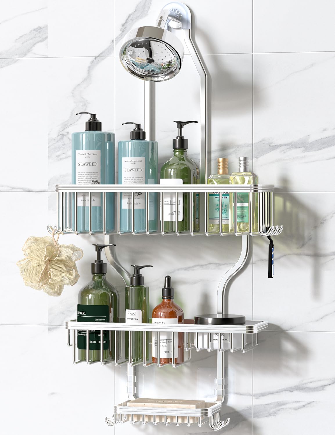 Over-Shower Hanging Storage Caddy