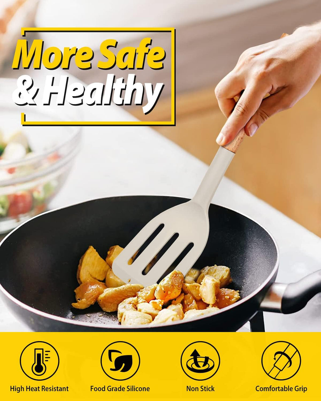 2-Pack Short-Handle Silicone Spatulas