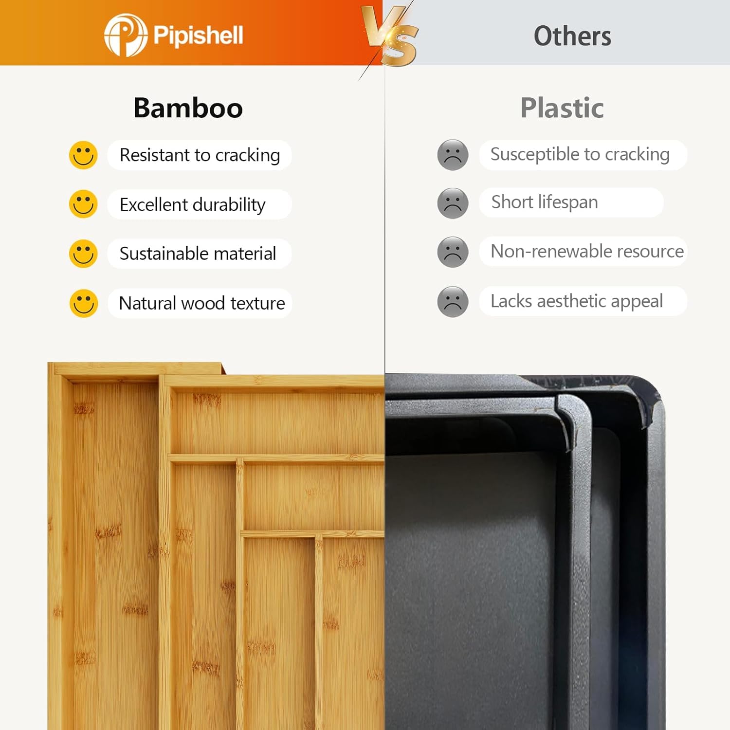 Expandable Bamboo Drawer Organizer image 6