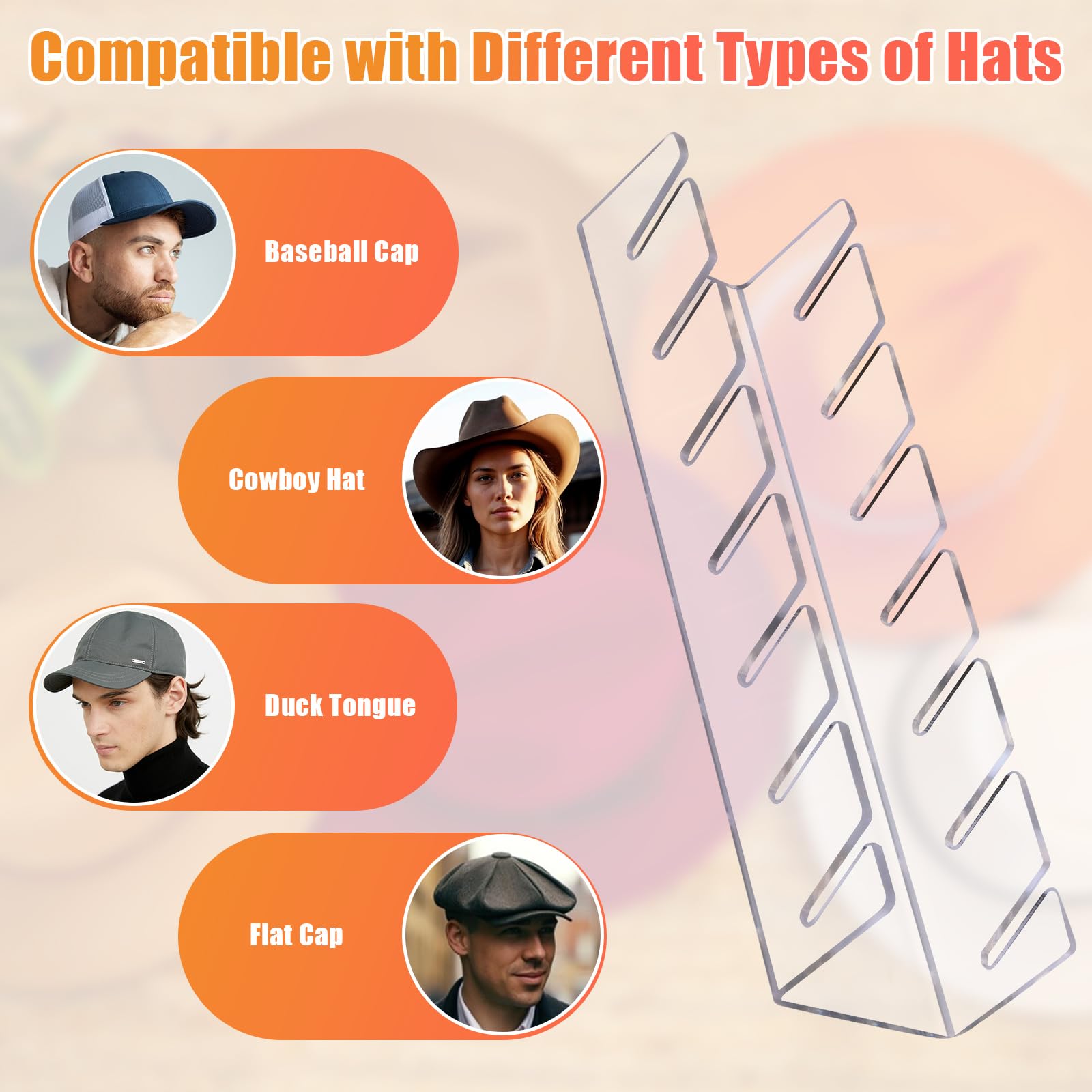 Clear Hat Display Organizer image 3