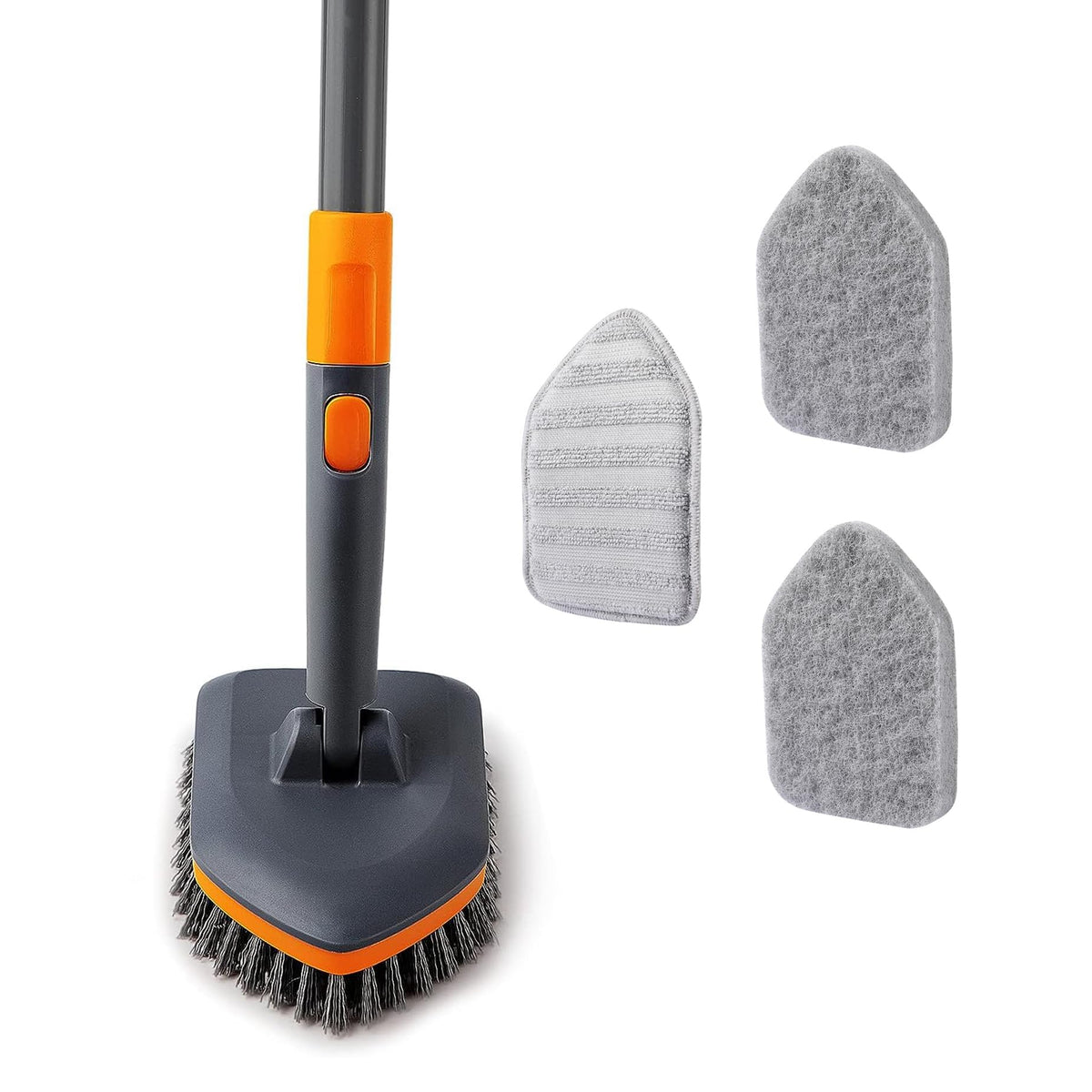 Multi-Head Extendable Tile Scrub Brush