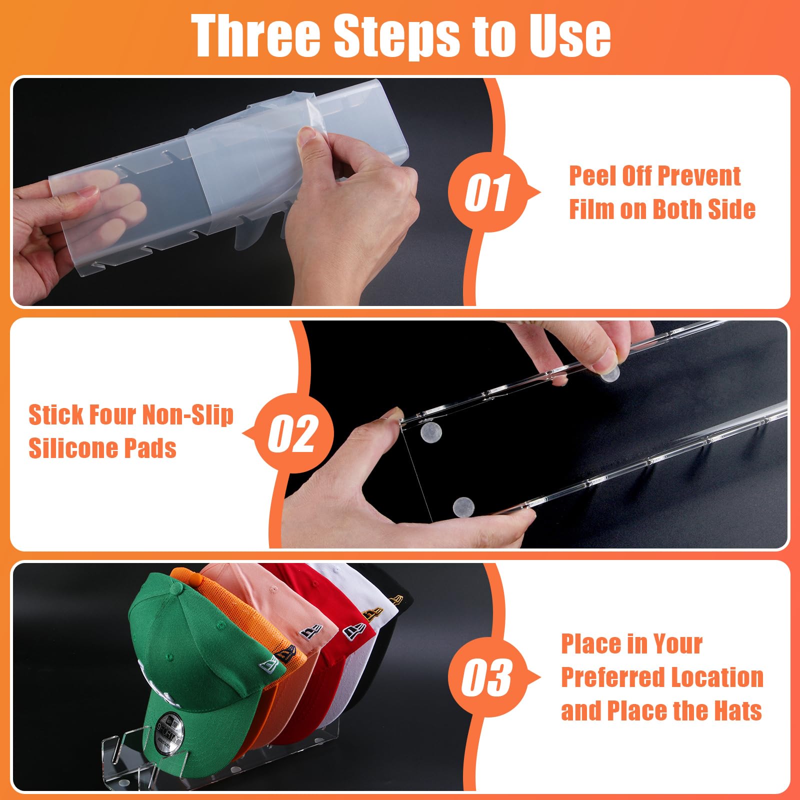 Clear Hat Display Organizer image 4