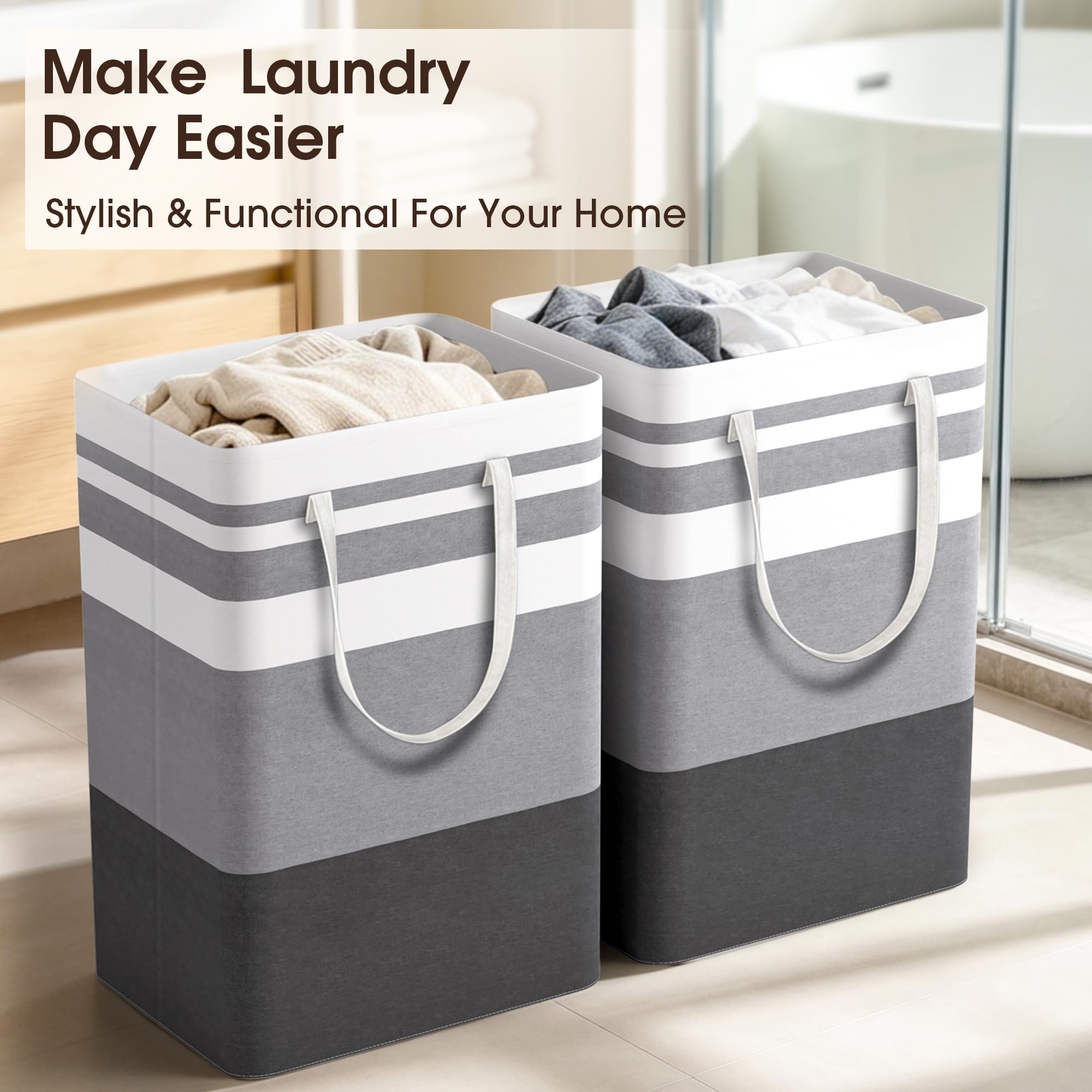 Collapsible Laundry Hamper Set image 7
