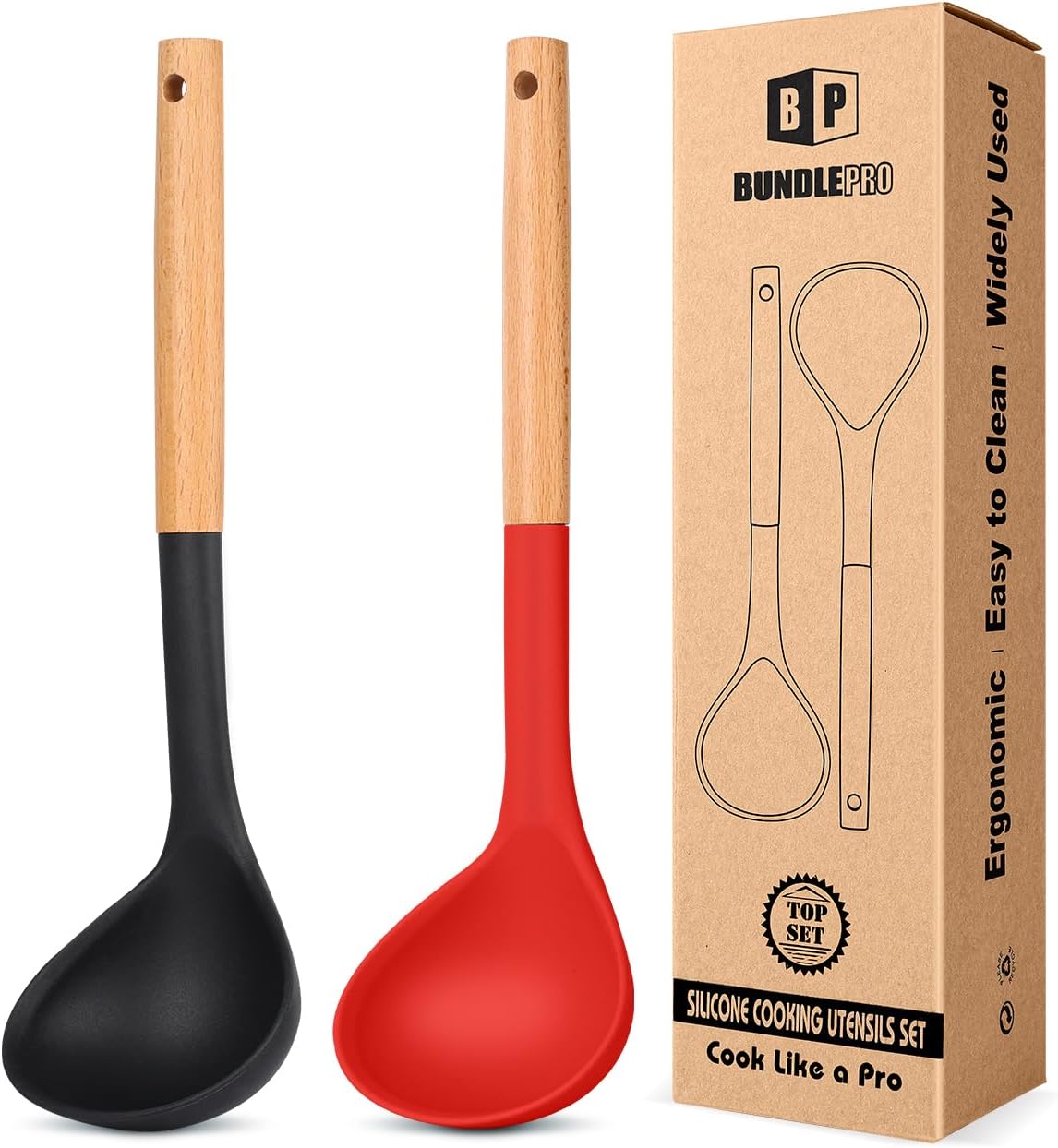 2-Pack Silicone Soup Ladles