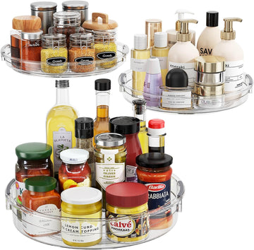 Three-Piece Rotating Cabinet Organizer Set