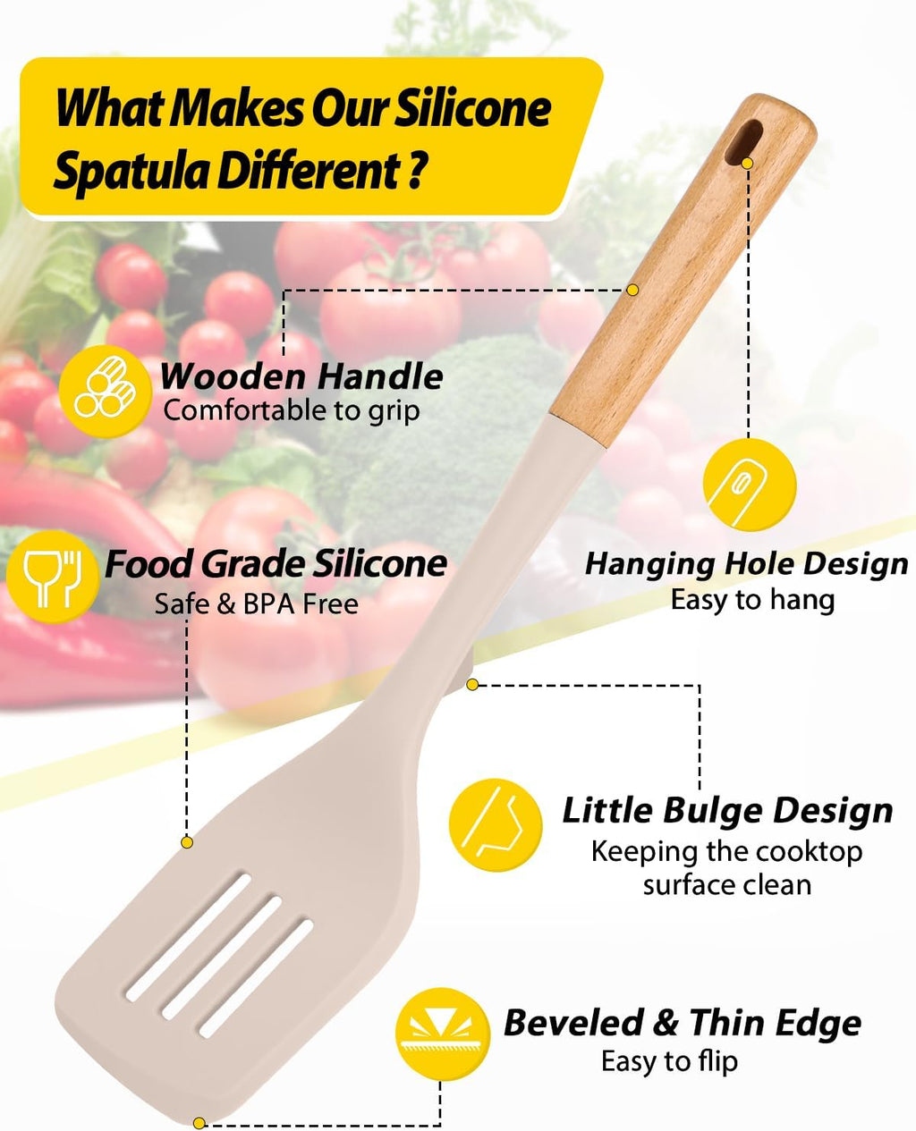 2-Pack Large Silicone Spatula Set