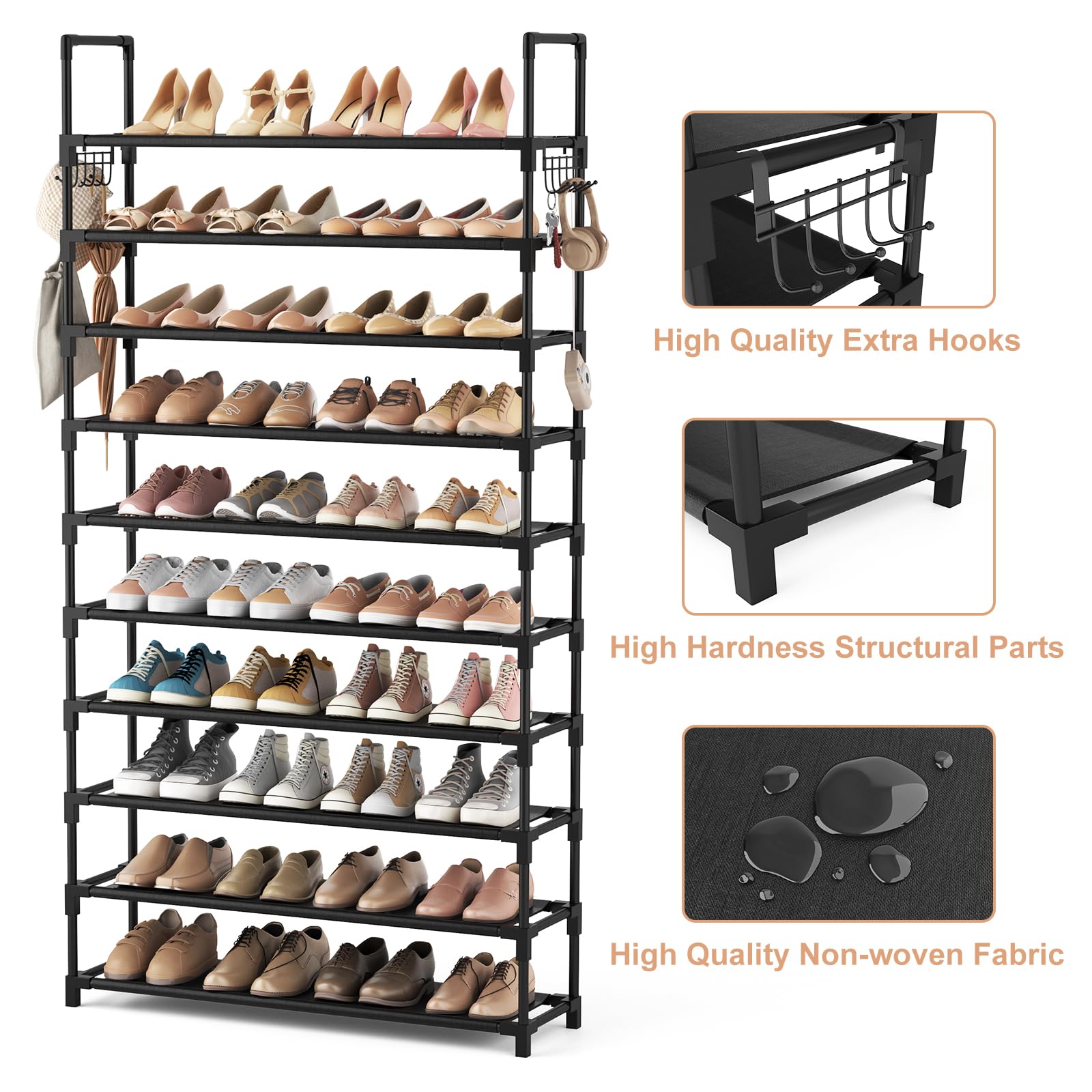 Tall Modular Shoe Storage Rack image 4