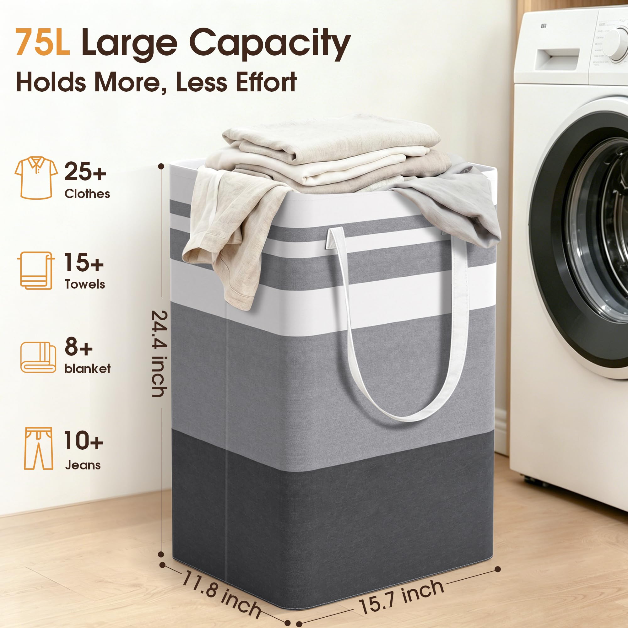 Collapsible Laundry Hamper Set image 3