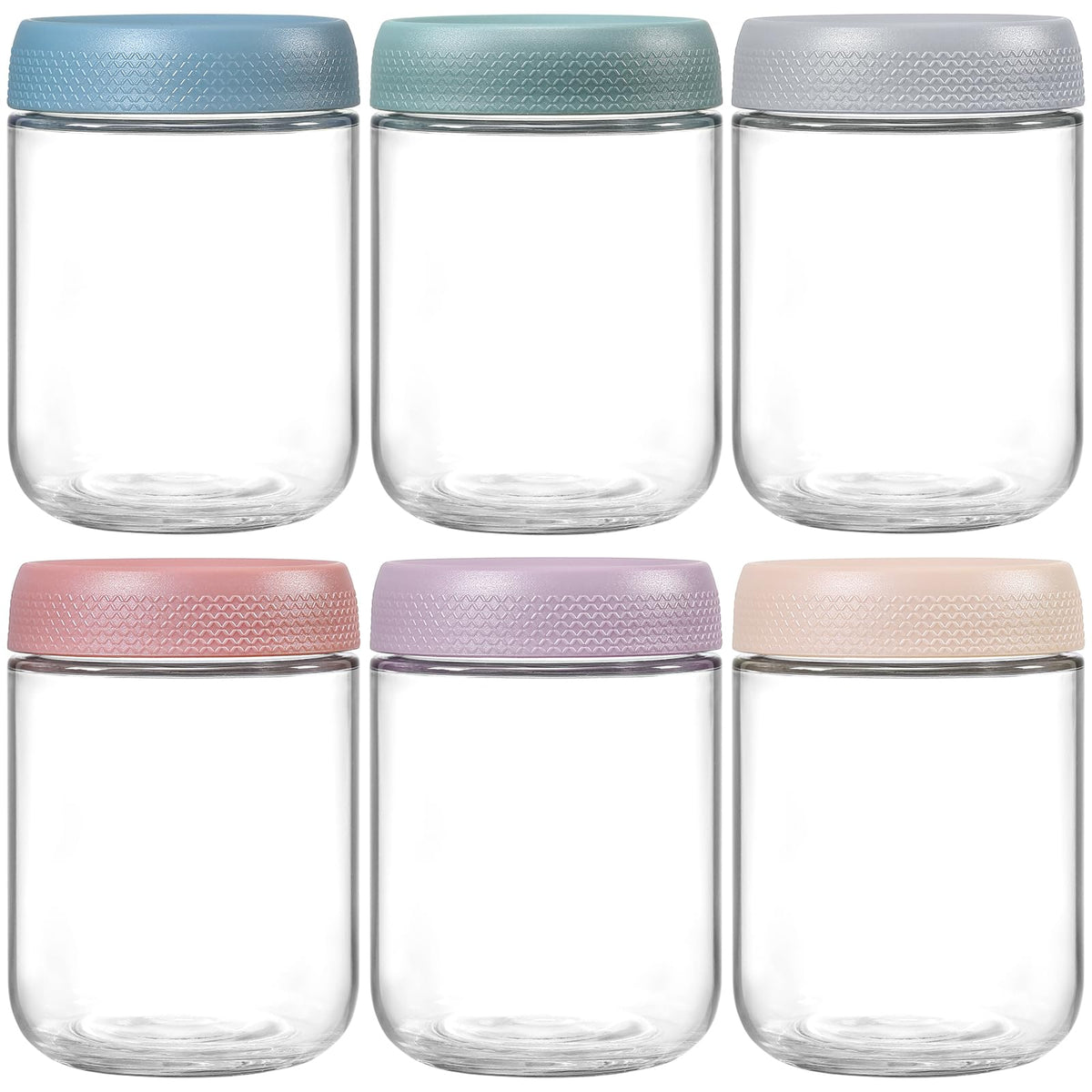 Glass Food Prep Jar Set