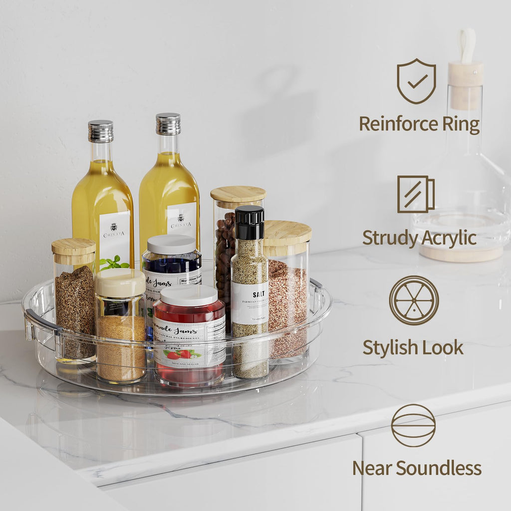 Three-Piece Rotating Cabinet Organizer Set image 4