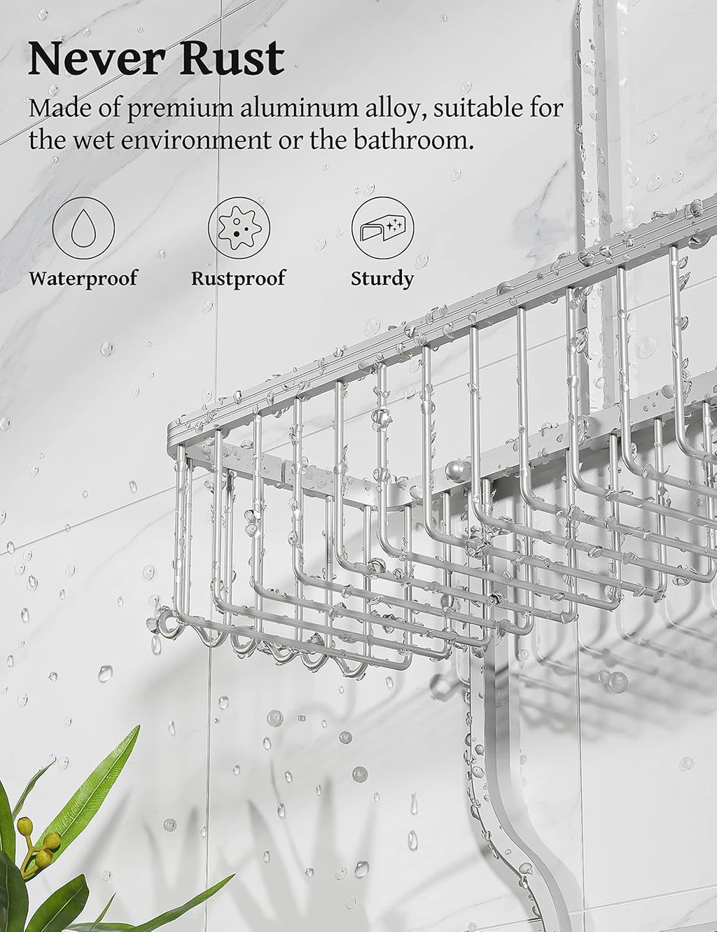 Over-Shower Hanging Storage Caddy image 3