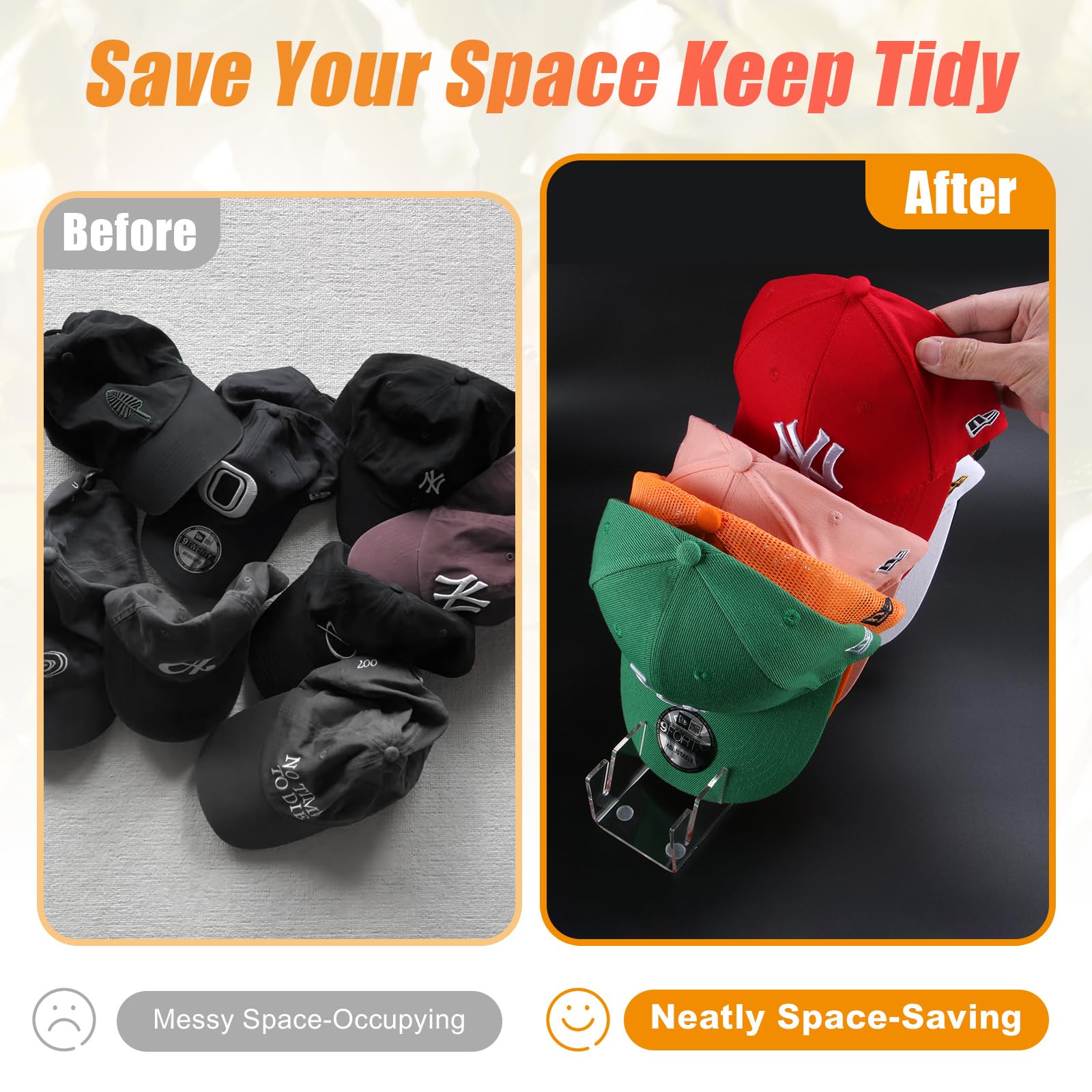 Clear Hat Display Organizer image 2
