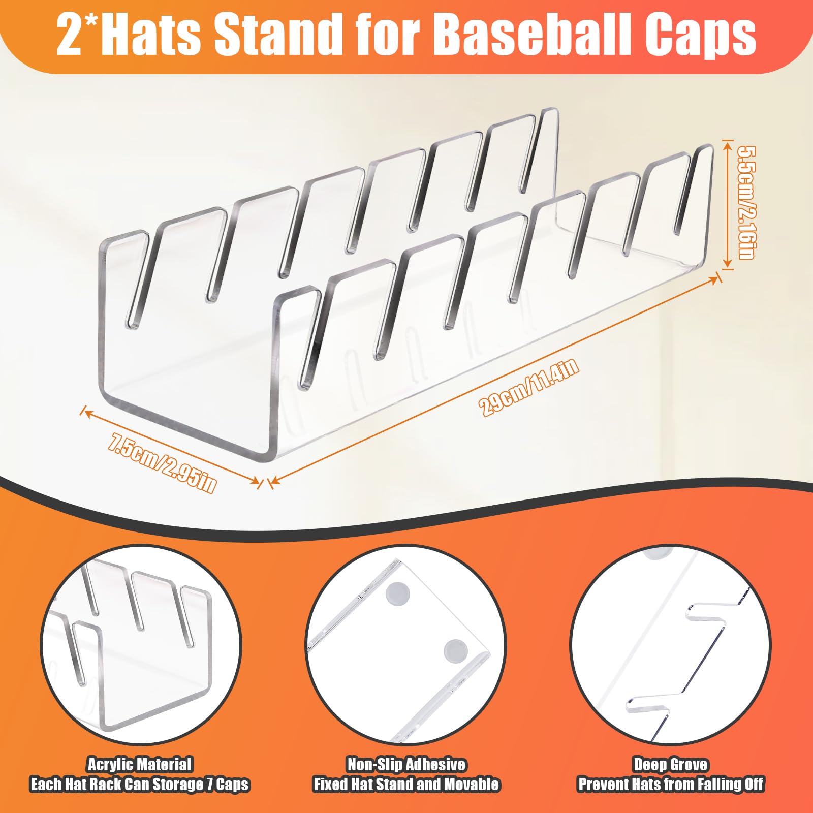 Clear Hat Display Organizer image 7