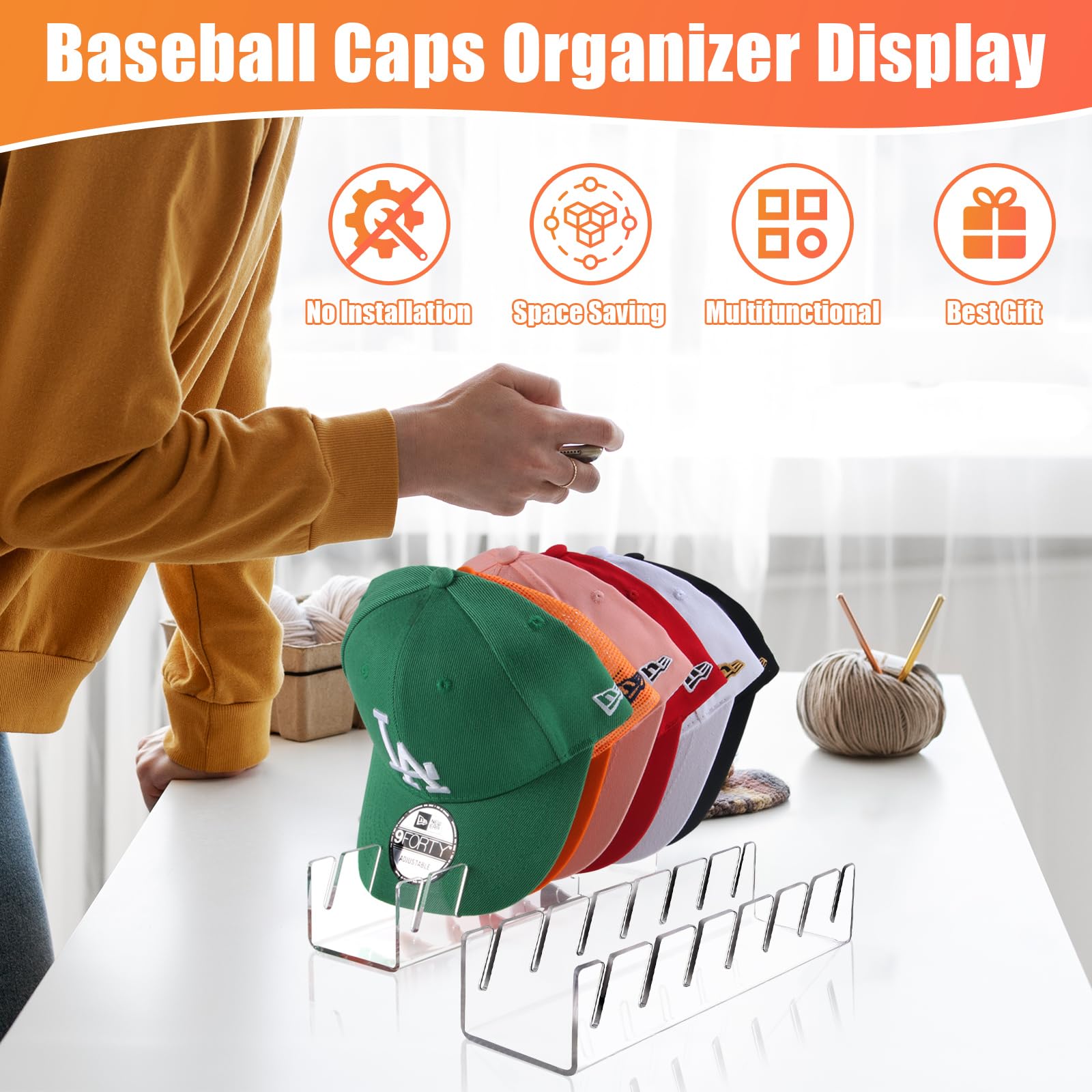Clear Hat Display Organizer image 6