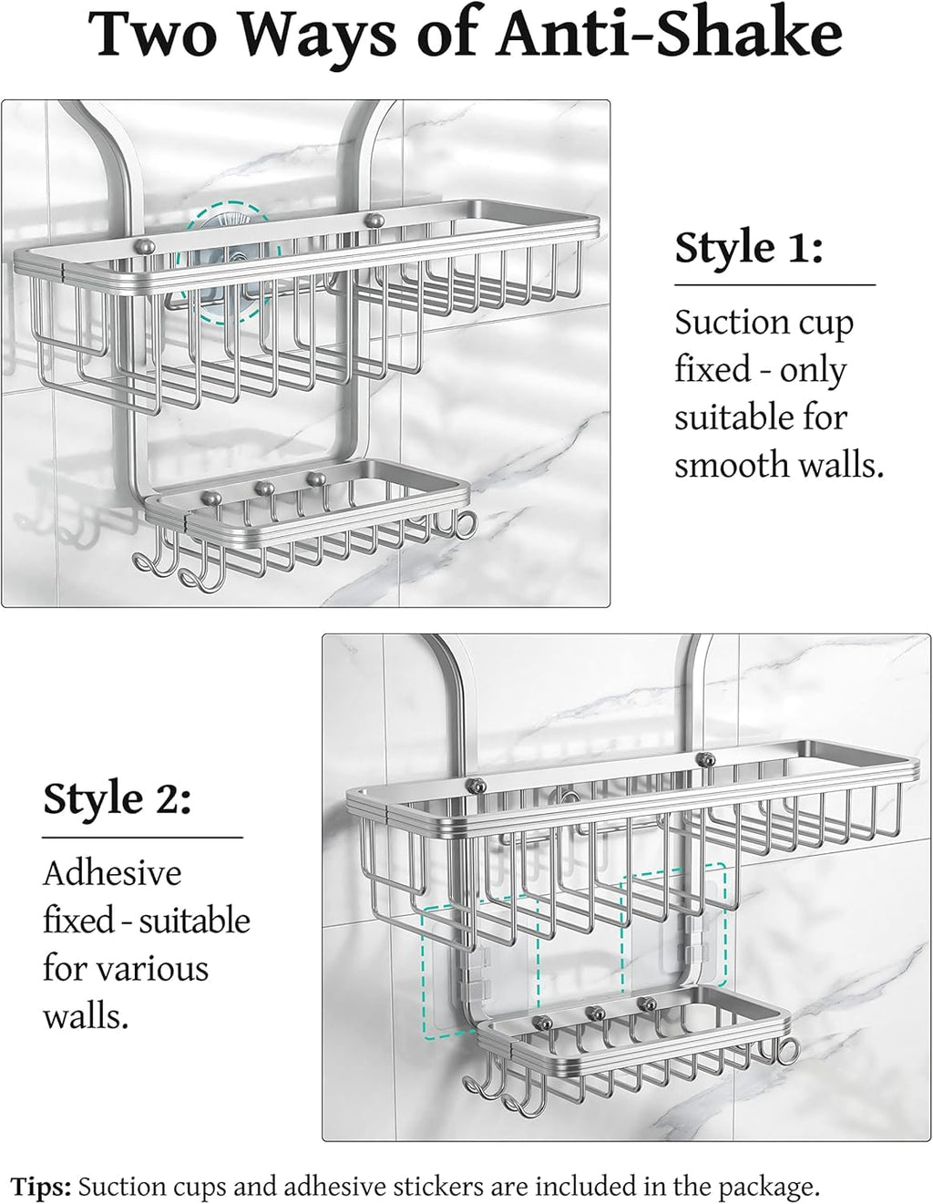 Over-Shower Hanging Storage Caddy image 5