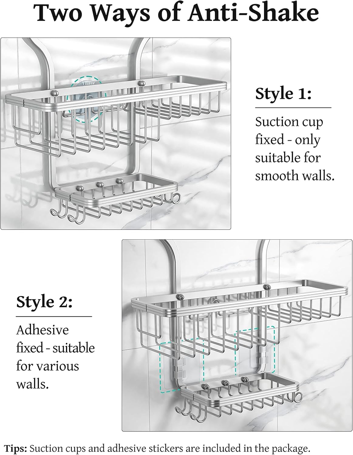 Over-Shower Hanging Storage Caddy image 5