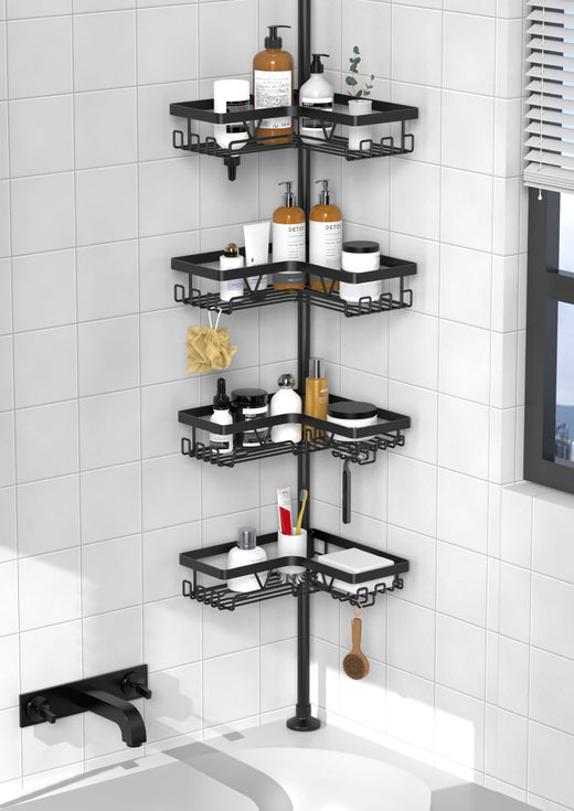 Corner Shower Tension Pole Organizer