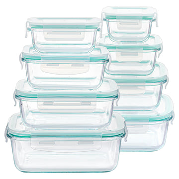 Glass Food Storage Container Set