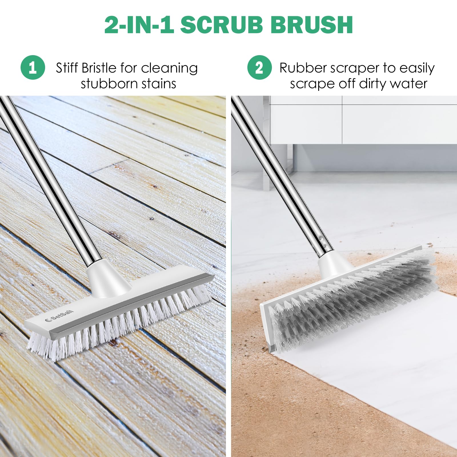 Adjustable Long-Handle Floor Brush image 4
