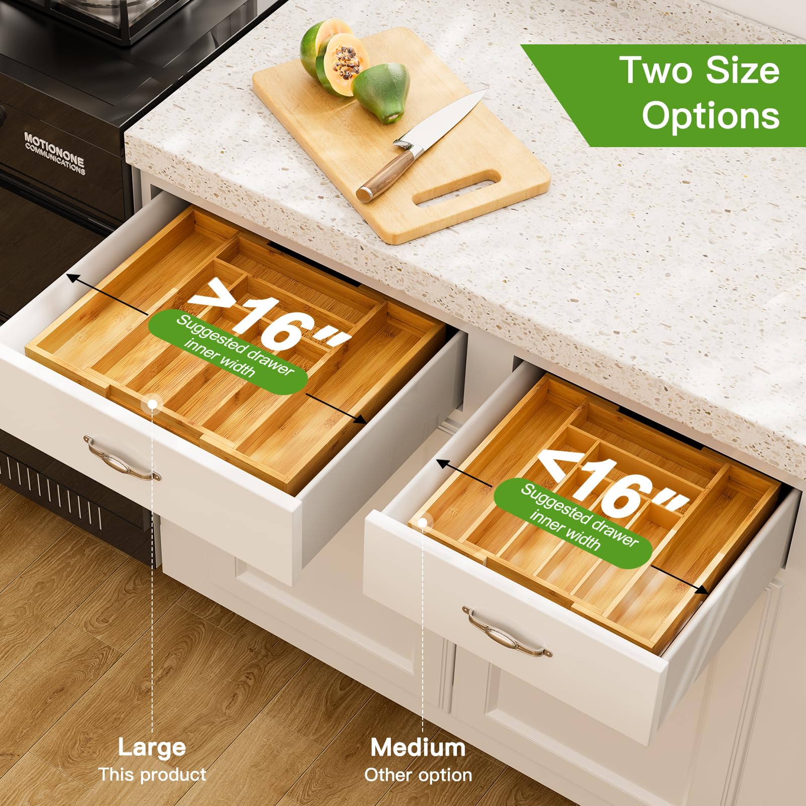 Expandable Bamboo Drawer Organizer image 7