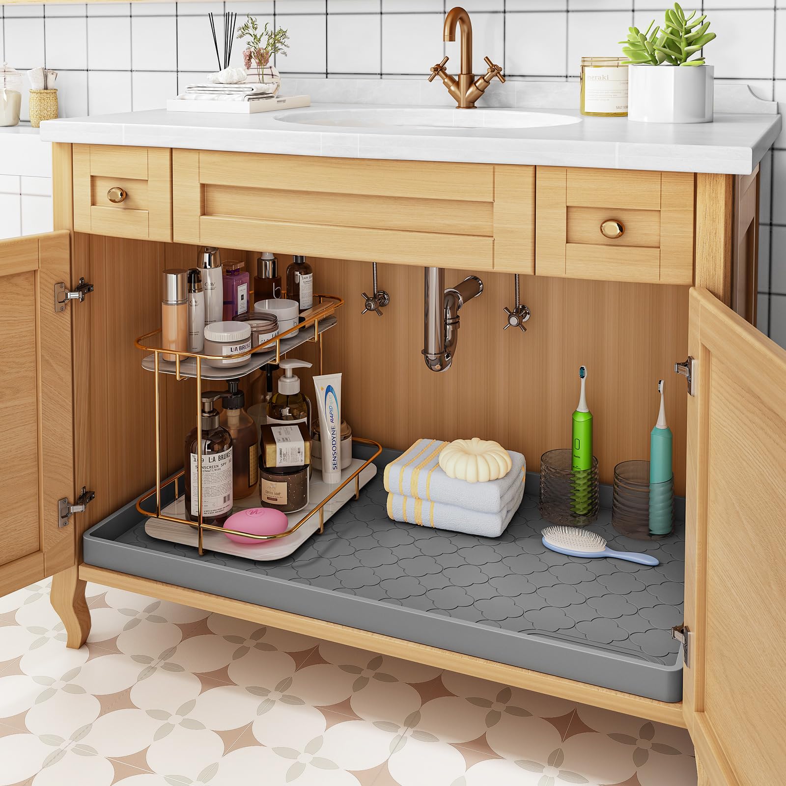 Silicone Under-Sink Cabinet Mat image 5