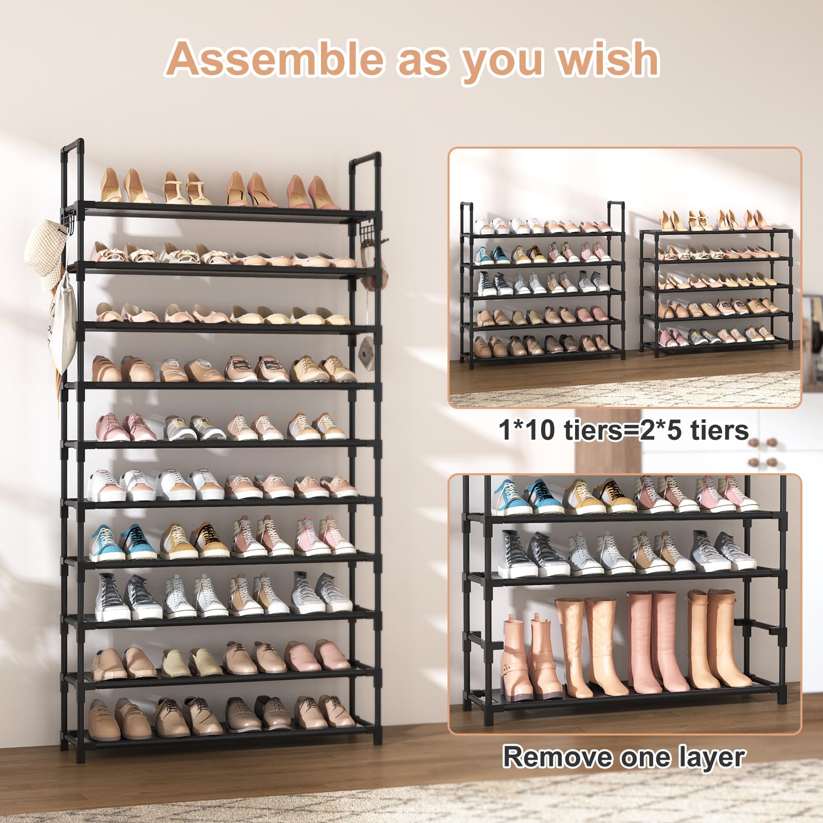 Tall Modular Shoe Storage Rack image 5