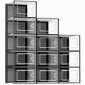 Clear Stackable Shoe Storage Box Set