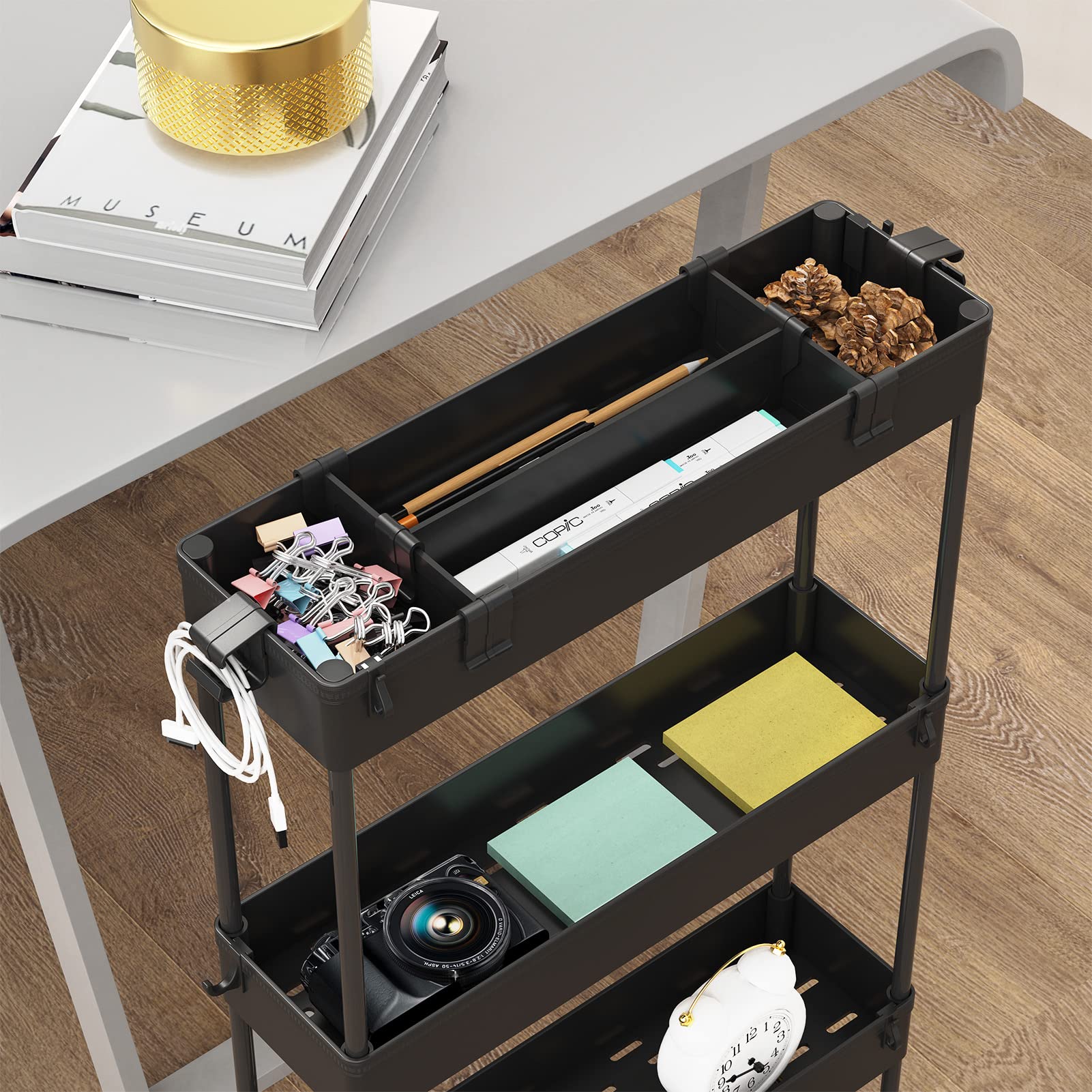 Slim Rolling Storage Cart image 2