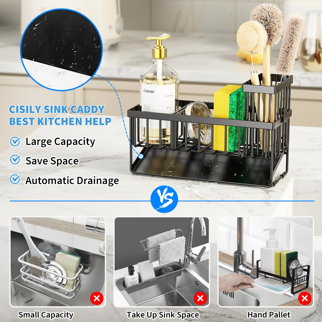 Kitchen Sink Caddy with Drain Tray image 5