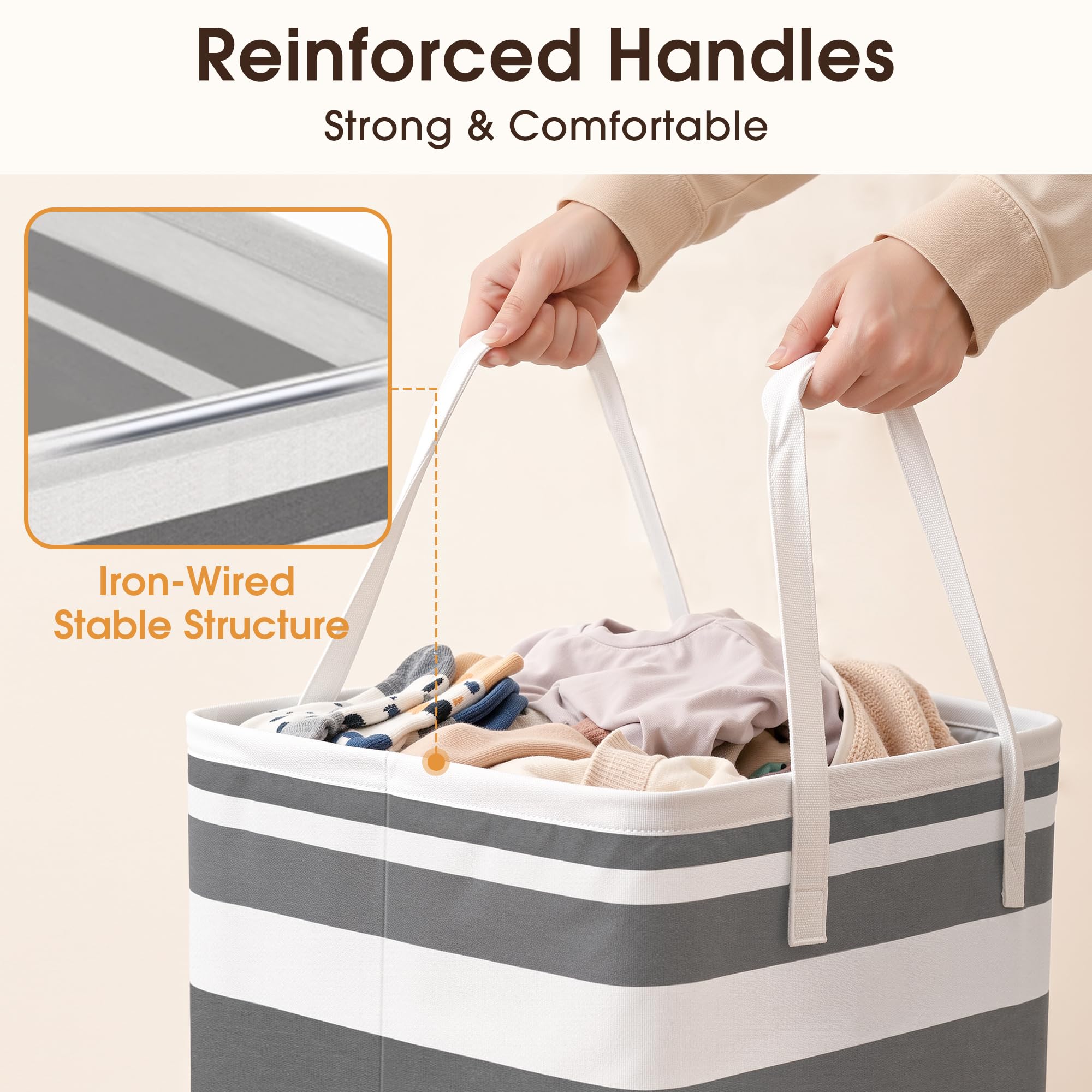Collapsible Laundry Hamper Set image 2