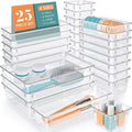 Clear Drawer Organizer Bins Set