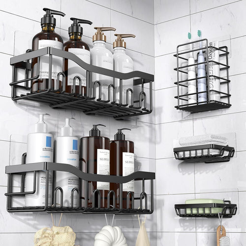 Adhesive Shower Caddy Set