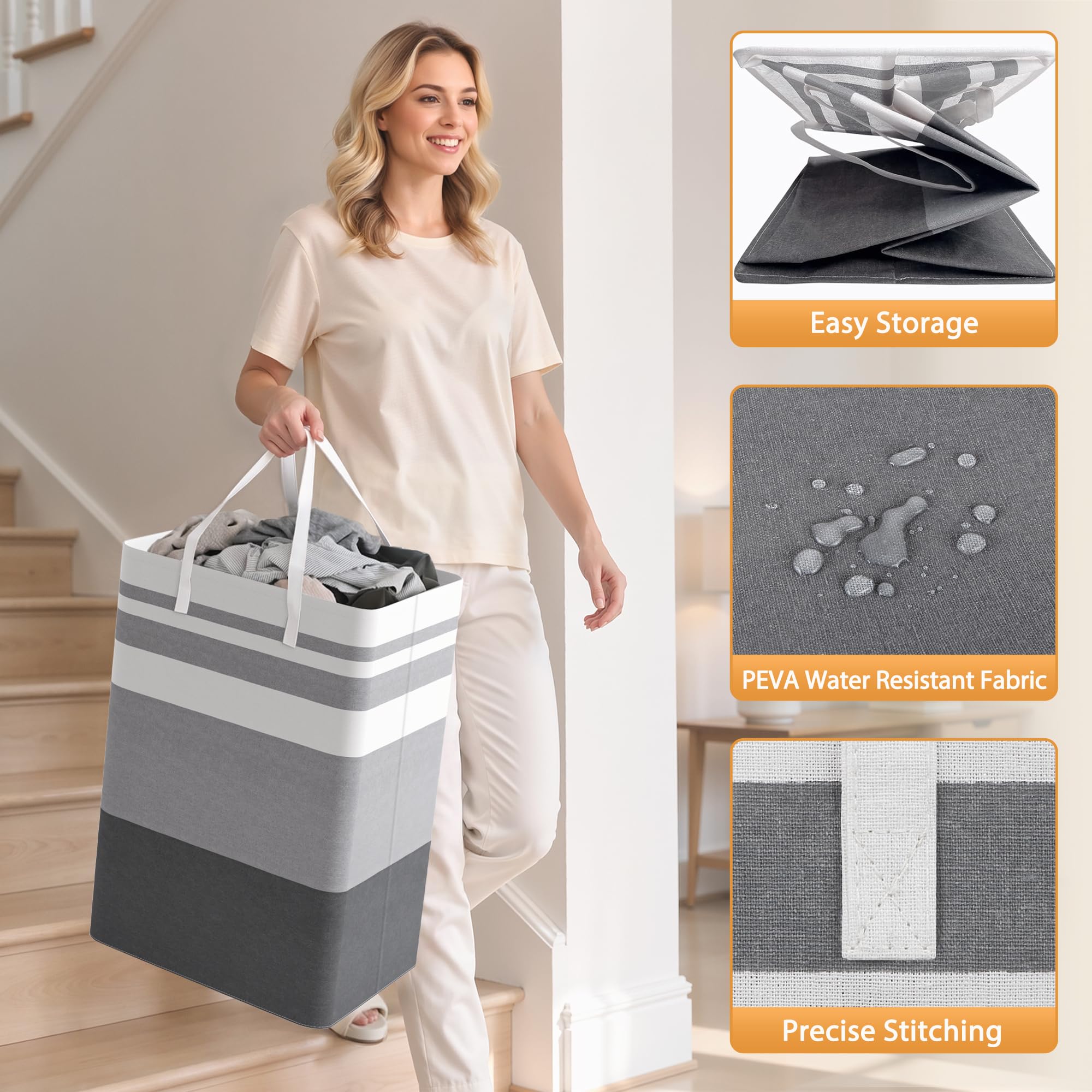 Collapsible Laundry Hamper Set image 6