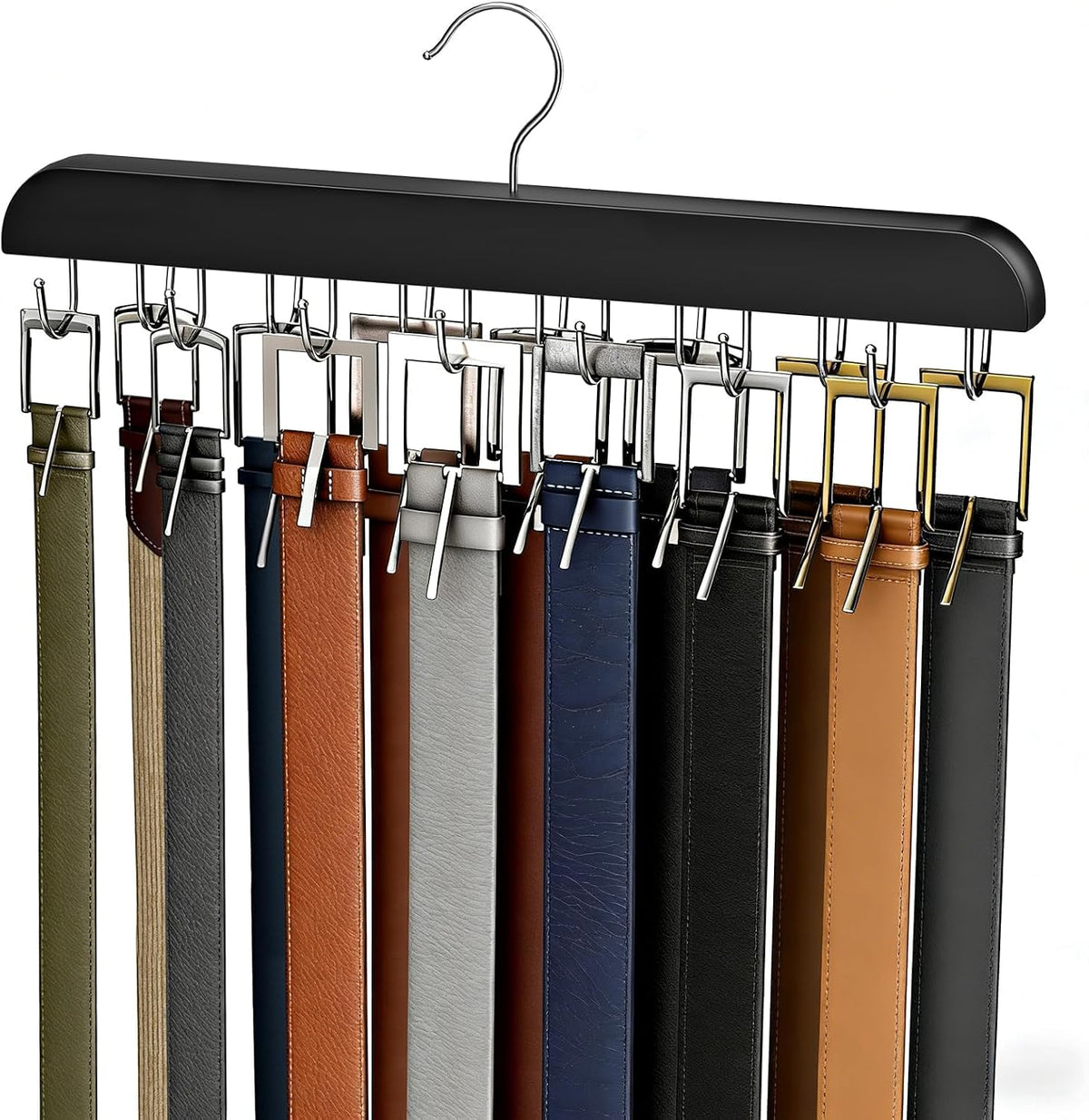 Belt and Accessory Hanger for Closet Storage