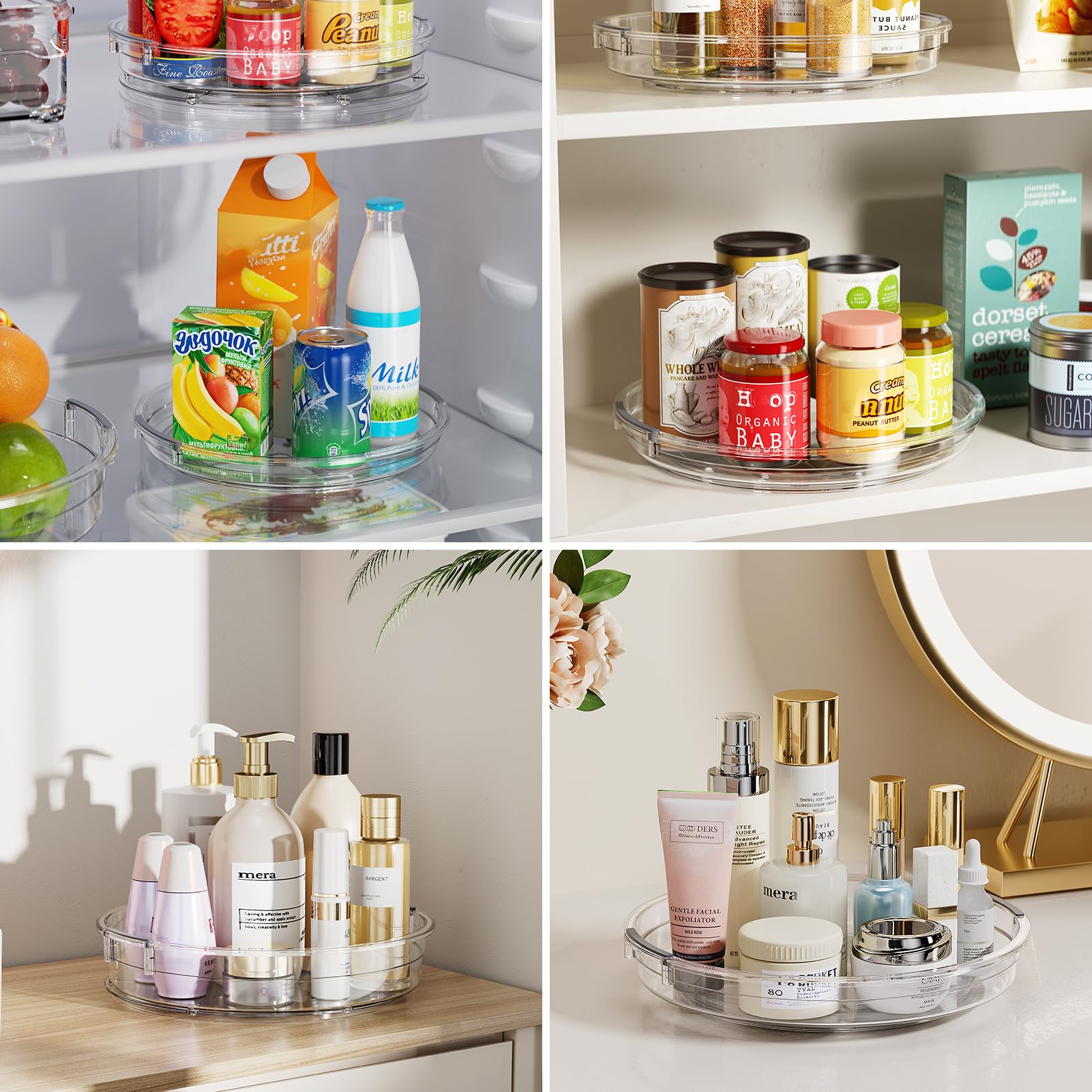 Three-Piece Rotating Cabinet Organizer Set image 5