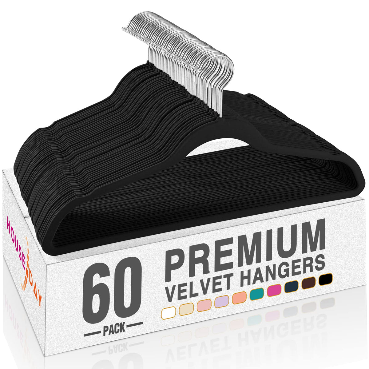 Slim Clothes Hanger Set with Color Options