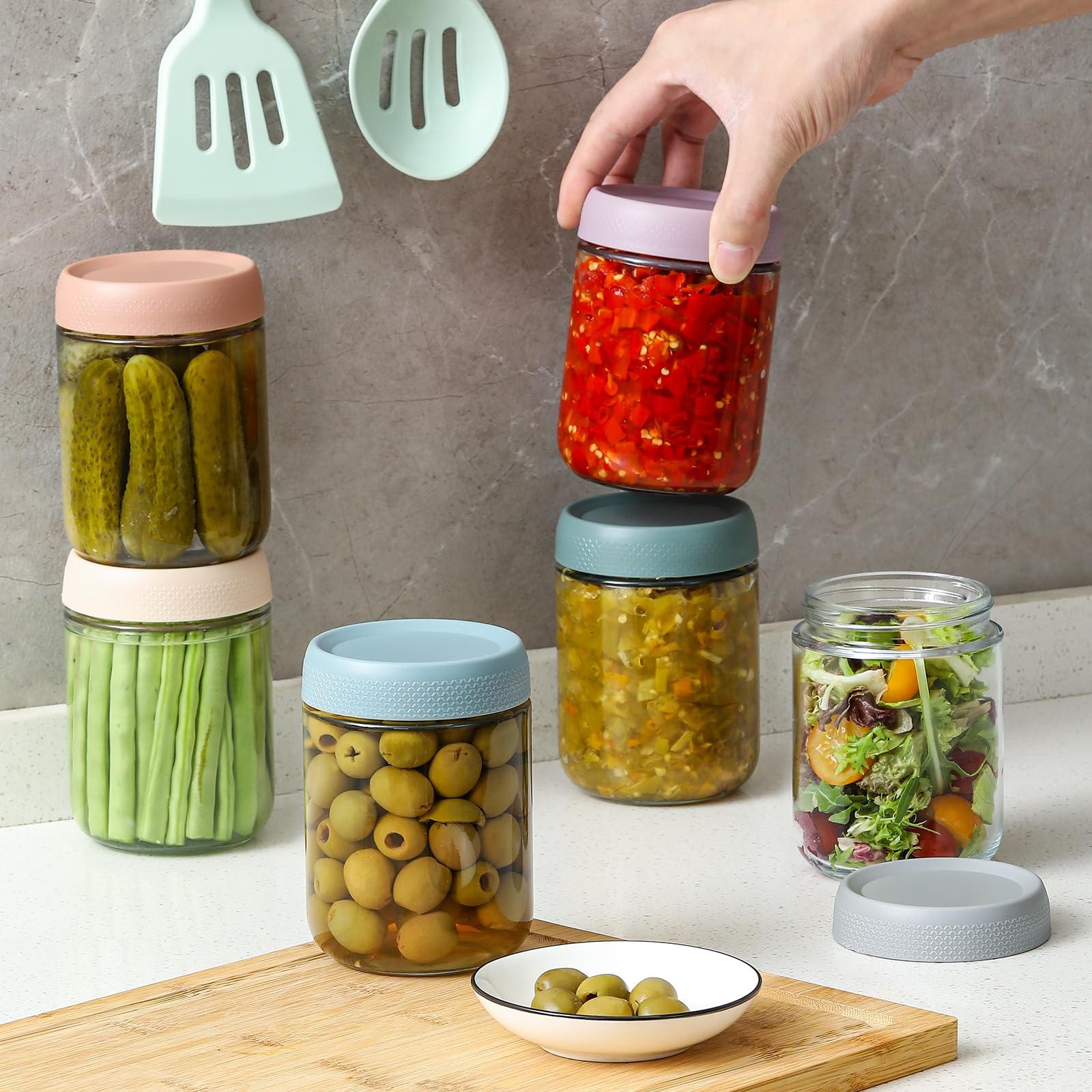 Glass Food Prep Jar Set image 5