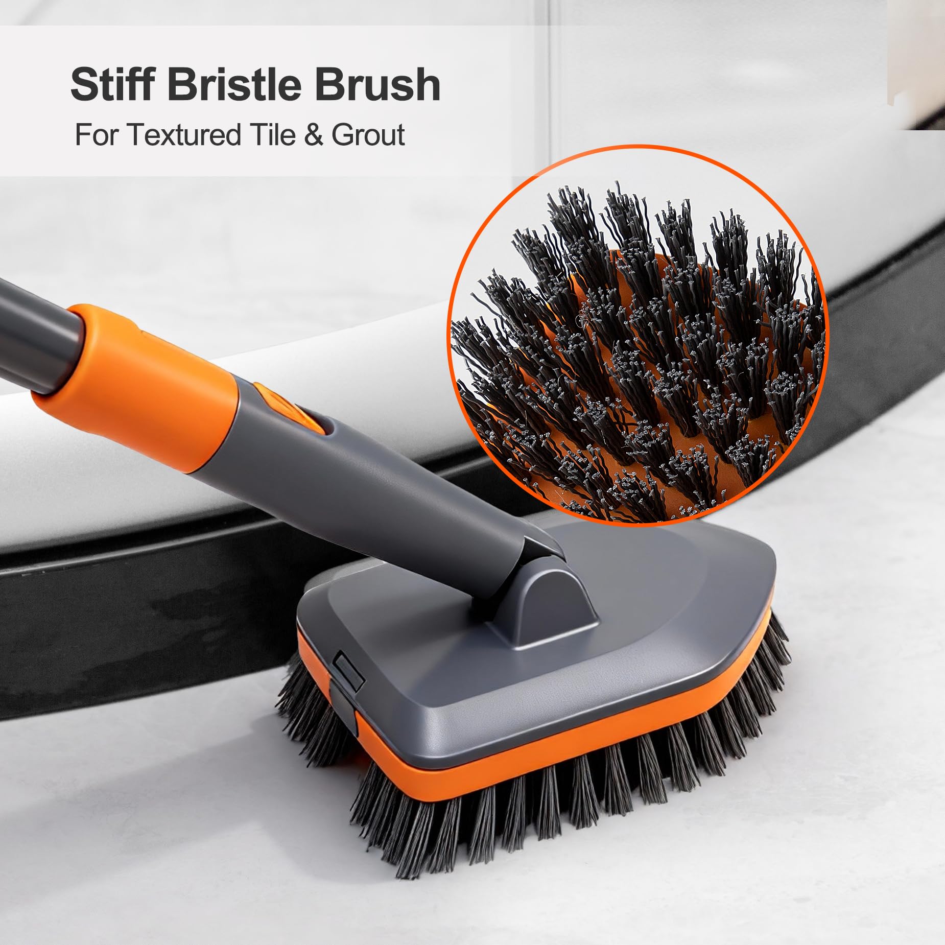 Multi-Head Extendable Tile Scrub Brush image 4
