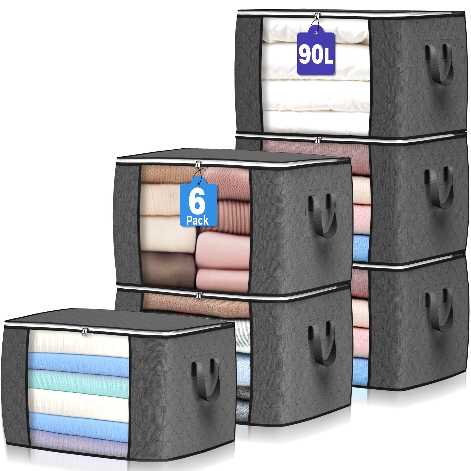 Fabric Storage Bag Set - Style 6
