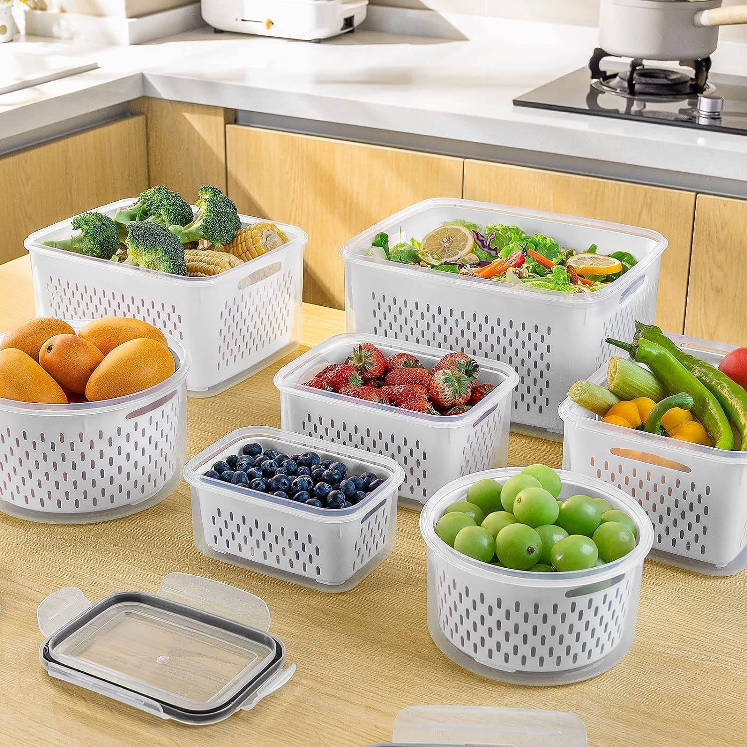 Stackable Produce Storage Containers image 5