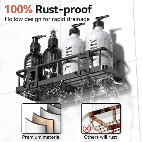 Rustproof Bathroom Corner Shelf Set image 2