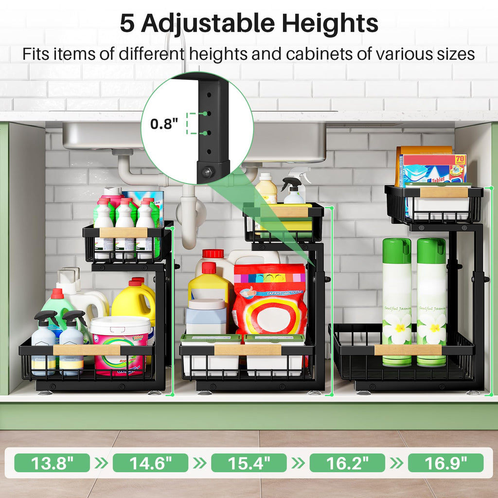 Pull-Out Cabinet Storage Organizer image 7